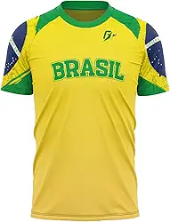 Camiseta Filtro UV Brasil Bandeira OverFame