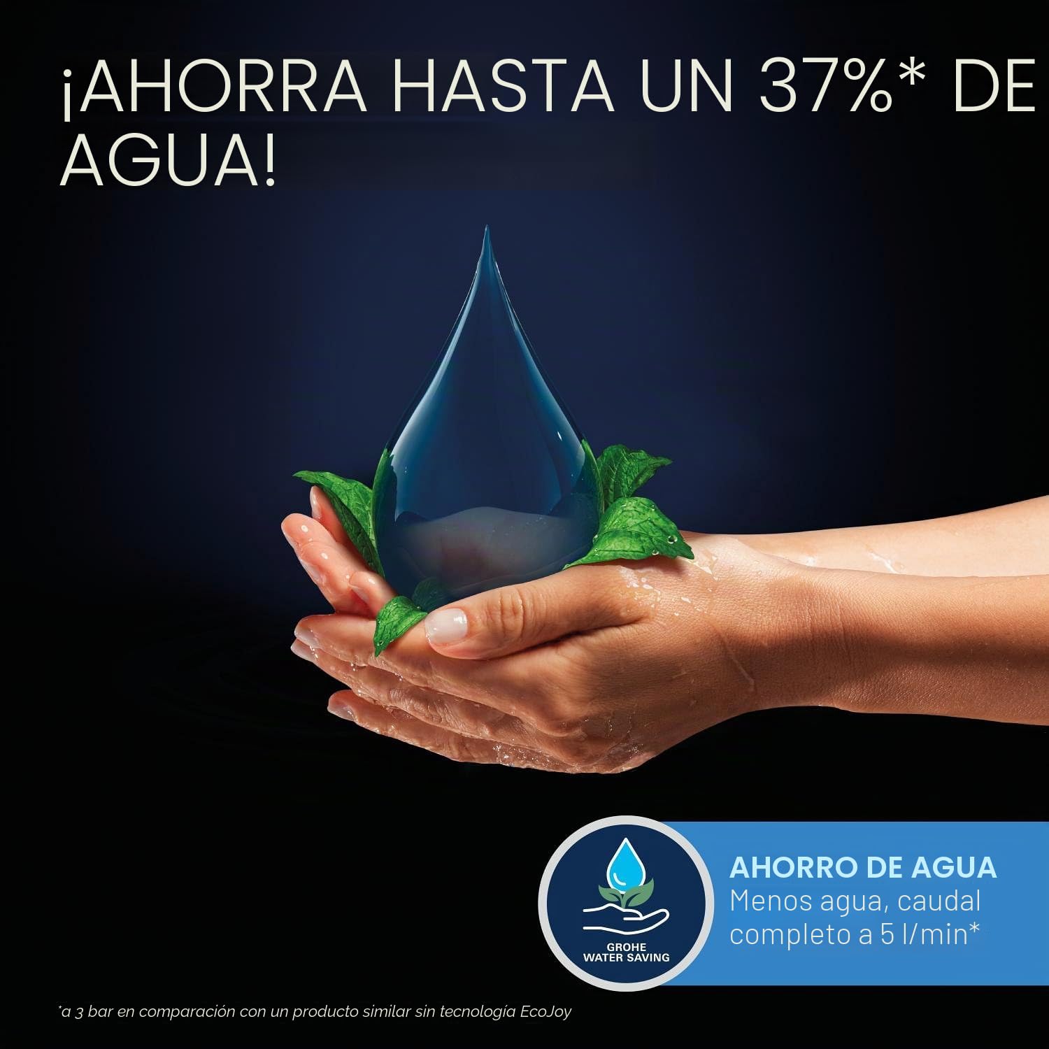 GROHE Essence – Grifería de lavabo, ahorro de agua (Grifo para el baño, 17 cm de altura, grifería de baño con acabado duradero, fácil instalación en el lavabo), acero inoxidable (SuperSteel), 23590DC1