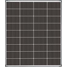 enjoy solar 150 W 12 V Monocrystalline Solar Module, 182 mm Solar Cells 10 Bus Bars Solar Panel Ideal for Motorhome, Balcony System, Garden Sheds, Boats