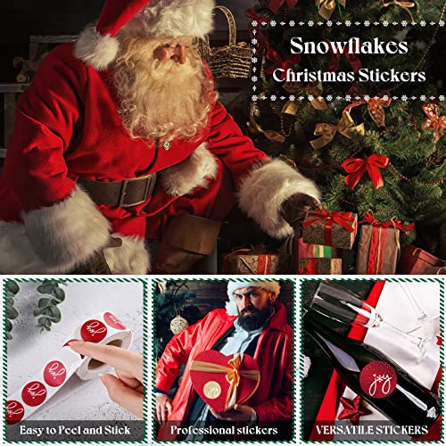 1500 Pieces Christmas Stickers For Cards Christmas Card Stickers For Envelopes Decorative Christmas Envelope Seals Decals Joy Stickers Labels For Xmas Party Favors Supplies Decoration, 1 Inch #TOP3