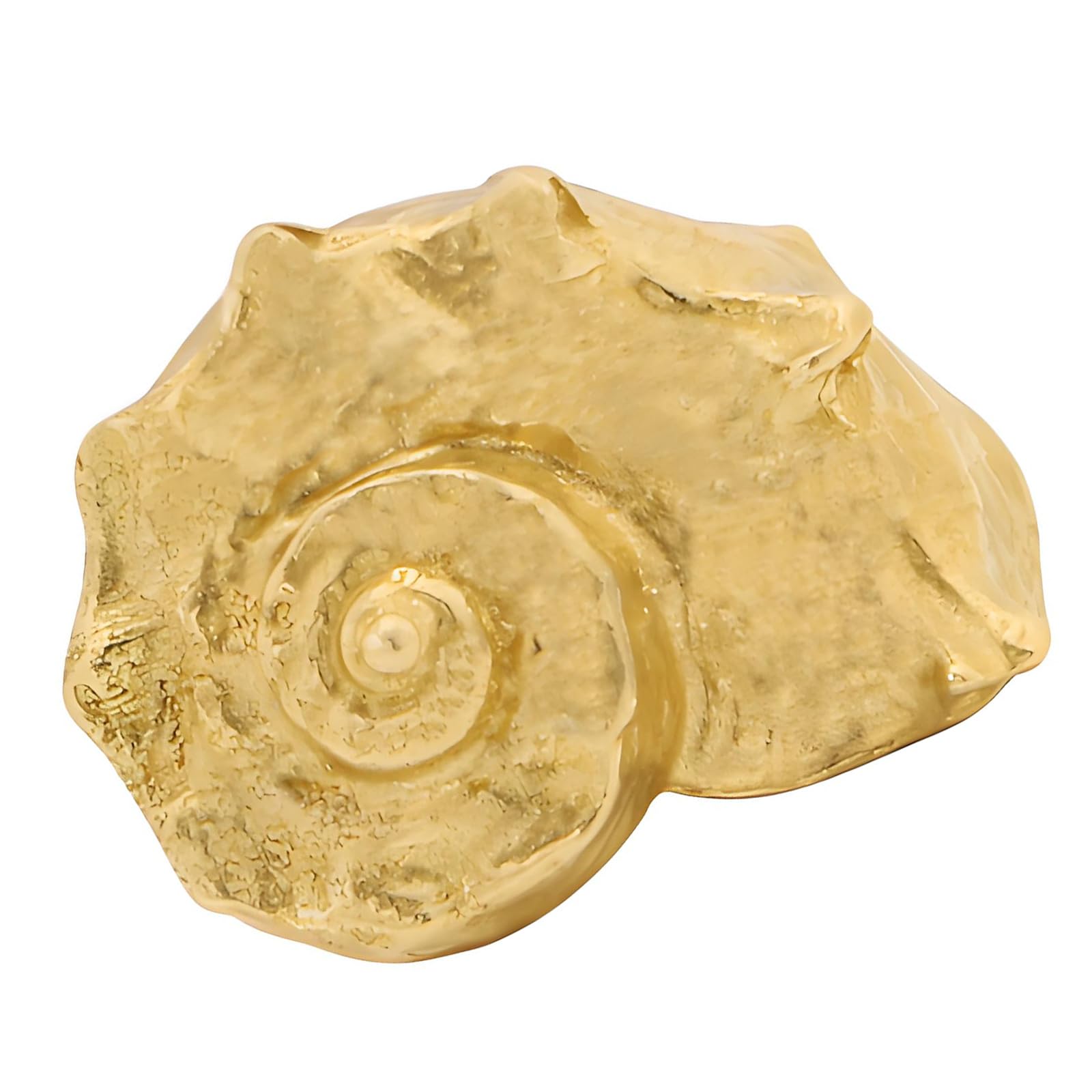 Buxuaaaa Primary Color Easy Install Brass Wardrobe Knob Conch Shape Drawer Handle Cupboard Pulls Modern Conch Shape Drawer Handles Dressers Replacement