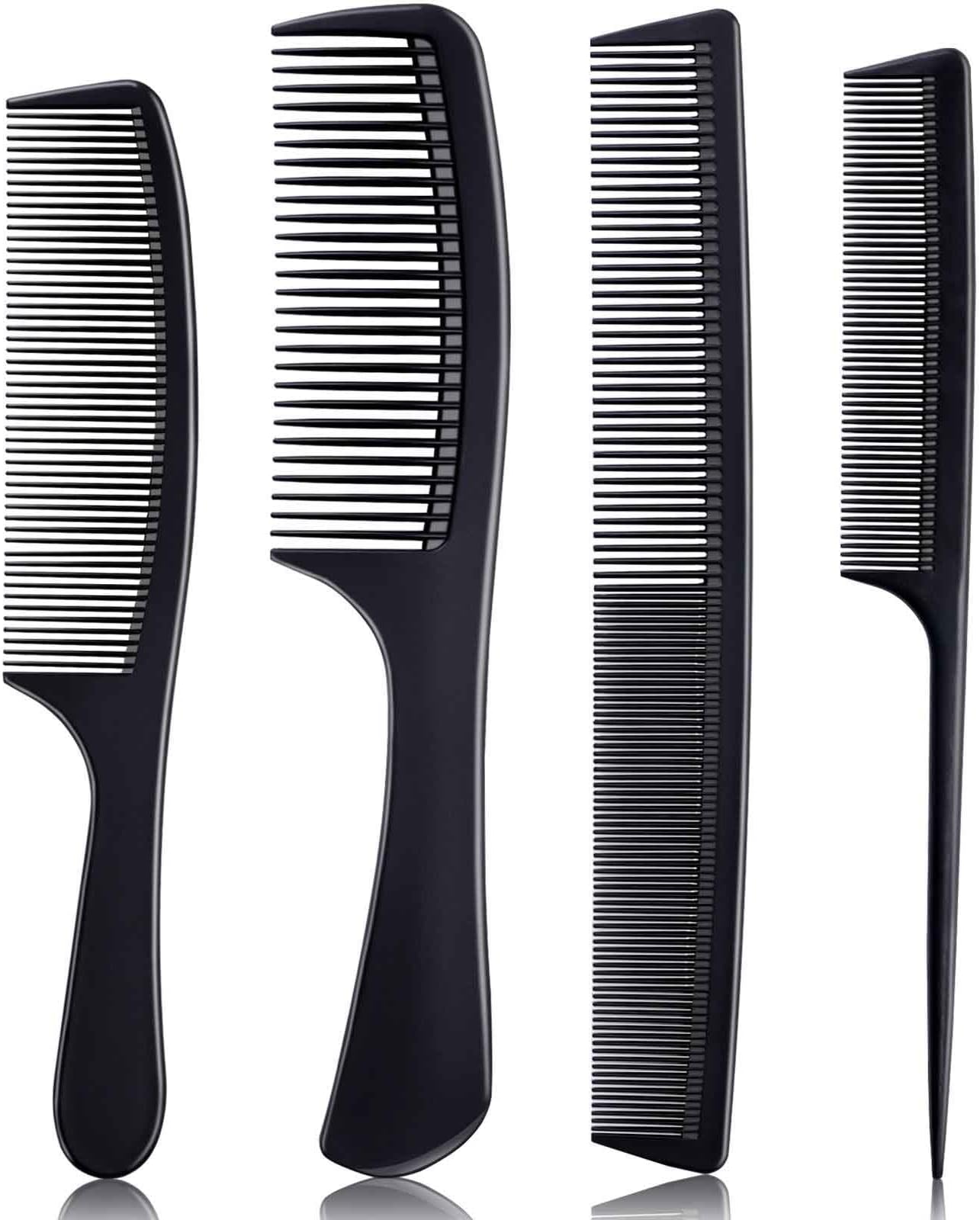 Professional Comb Set Black， Fine Pro Tail Combs, Dresser Hair Comb Styling Comb