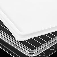 Vista 9 de Luxshiny Bacon Keeper, Saver Cheese Cold Cuts Contenedores de almacenamiento de alimentos de plástico con tapas, caja de almuerzo de 18.6 fl oz