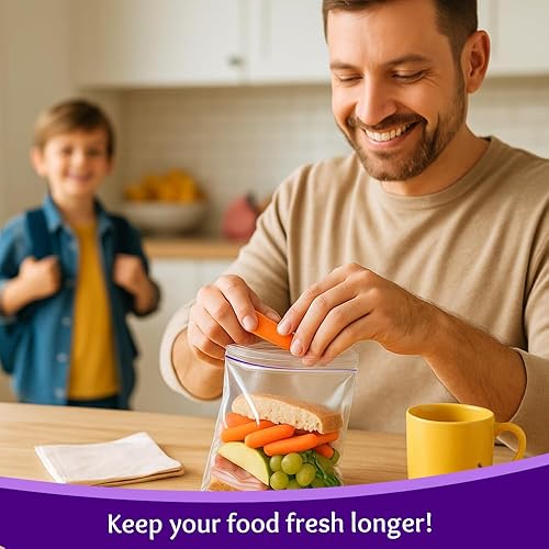 Miniatura 3 de Bolsas de plástico transparente con cierre de cremallera, bolsas resellables de 4 x 5 pulgadas, bolsas transparentes con cierre de cremallera de 2