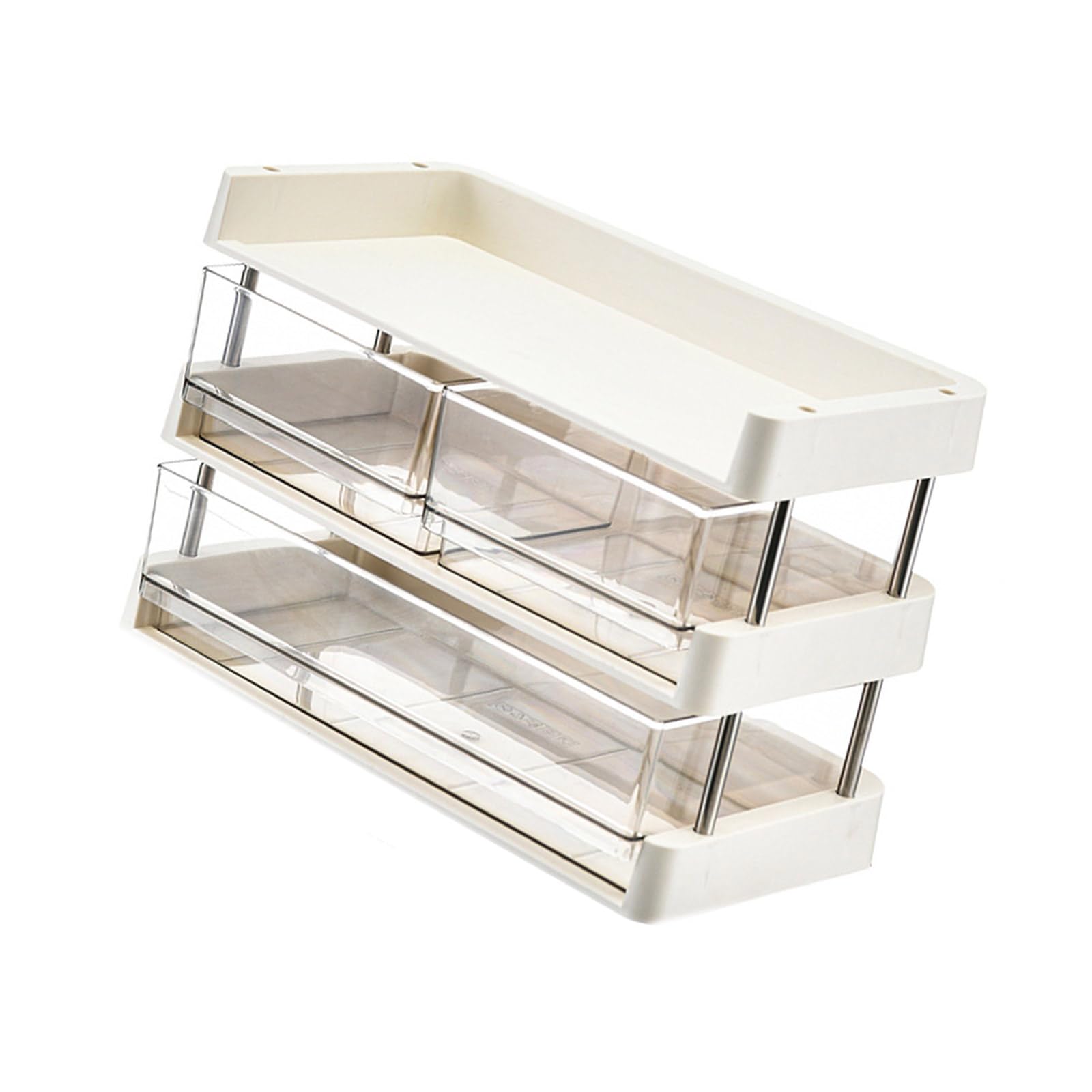 Scaffale portaoggetti in plastica Robusta a più Strati per Utensili da Cucina, Forniture per Bagno, Libri, Design Altezze Regolabili, Robusto scaffale stoccaggio in plastica