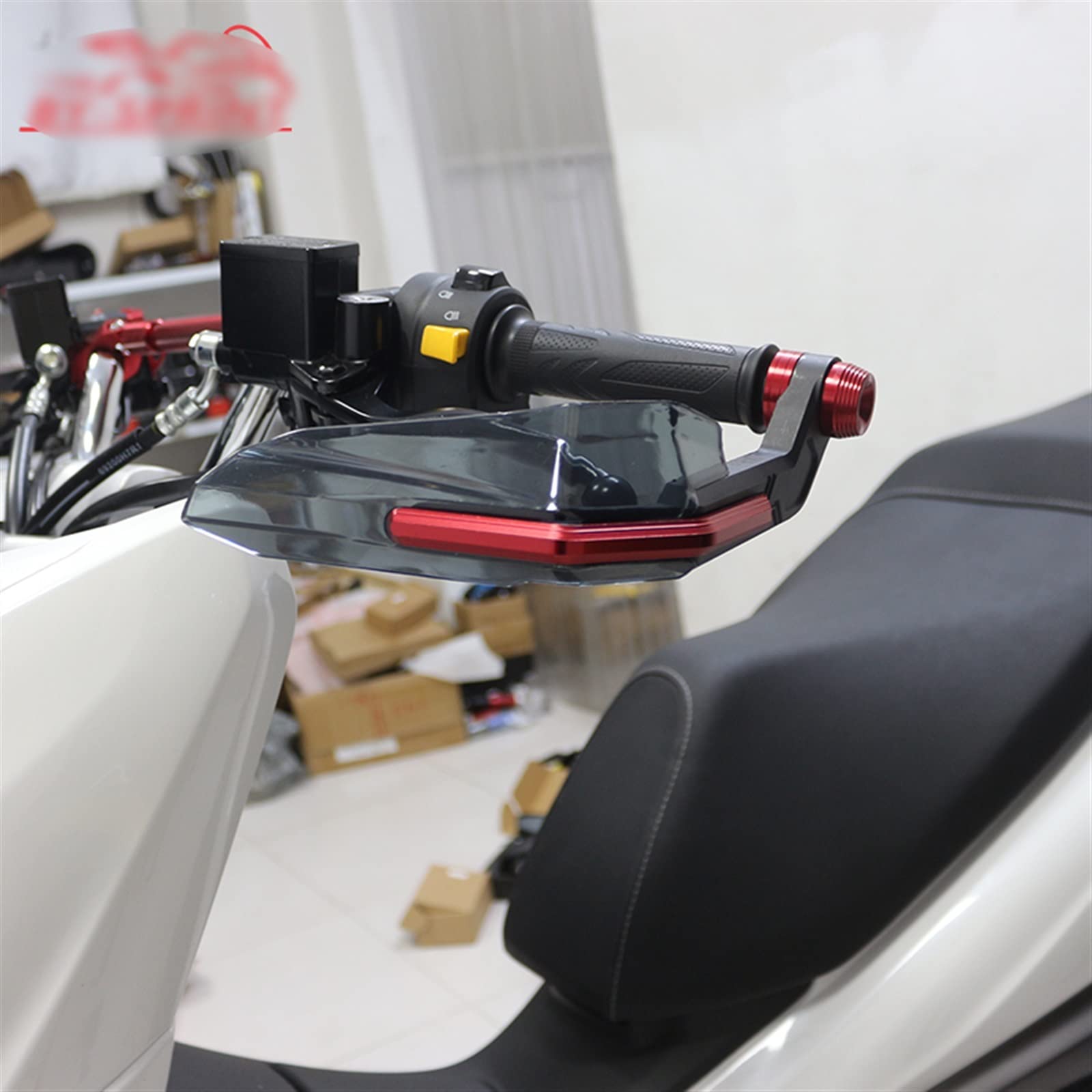 Contrapesos Manillar Moto para Hornet 900 600 CB600/F CB919 Hornet Nueva Motocicleta CNC Manillar Protector de Manos a Prueba Viento(Titanium)