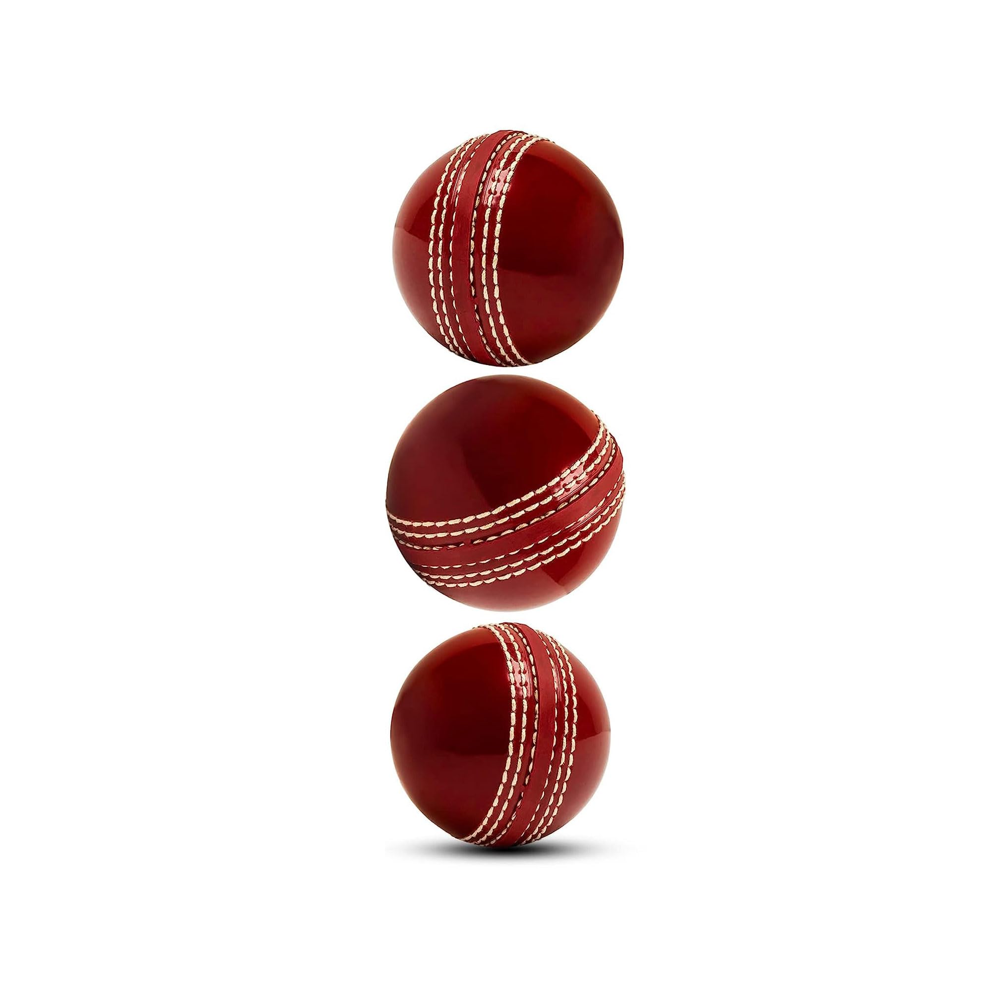 Balles de cricket d'entraînement avec coutures traditionnelles cousues