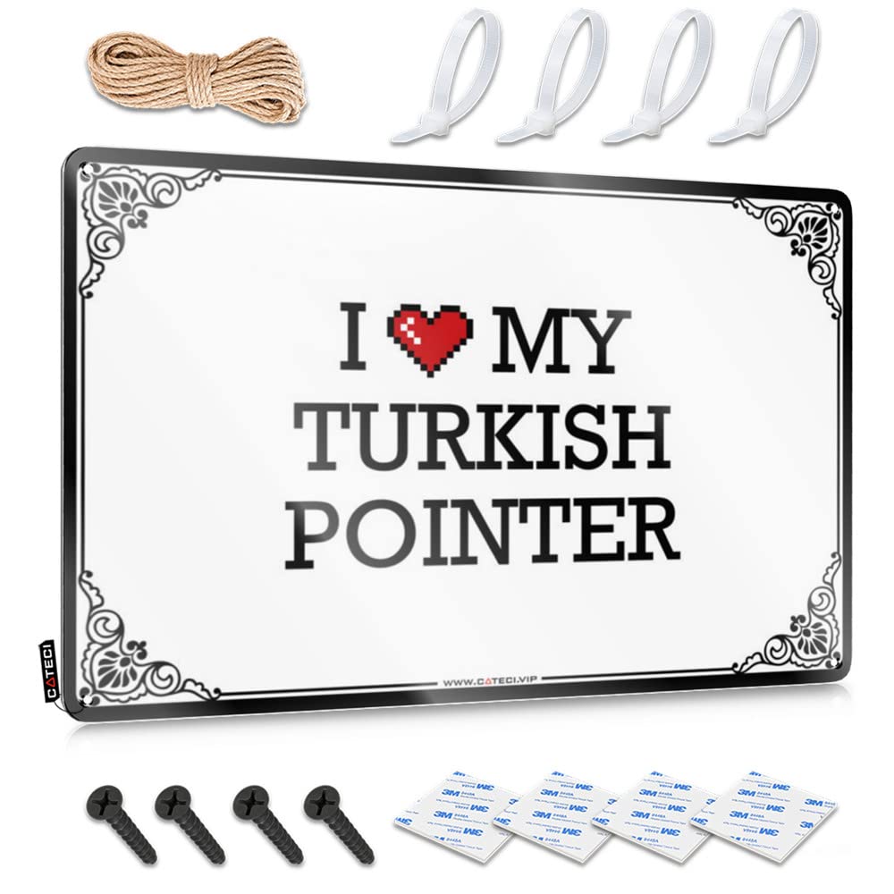 Bar Stuff Accessories Funny Sign | I Love My Turkish Pointer Old For Saloon Living Room(30X40CM)