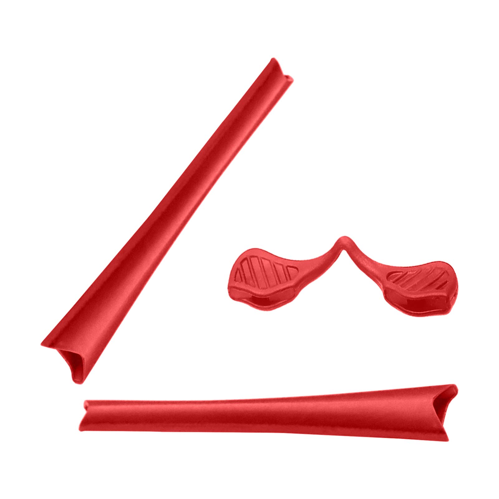 Lenzreborn Men's Red Replacet Earsocks Nosepieces Rubber Kits For Oakley Radar Path/Radar Path Asian Fit(Af) Sunglass