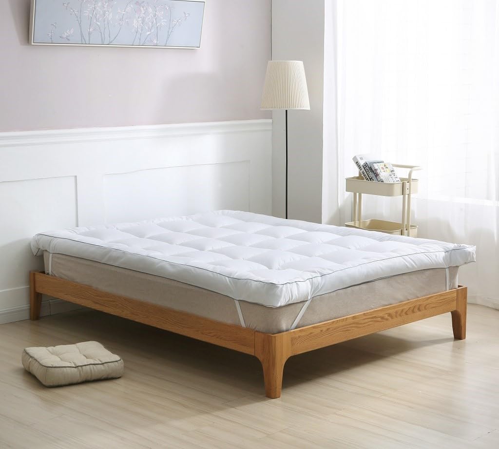 Luxury Hotel Quality Mattress Gel Topper 10cm topper. Fabric 85gsm microfibre Filling (Double)