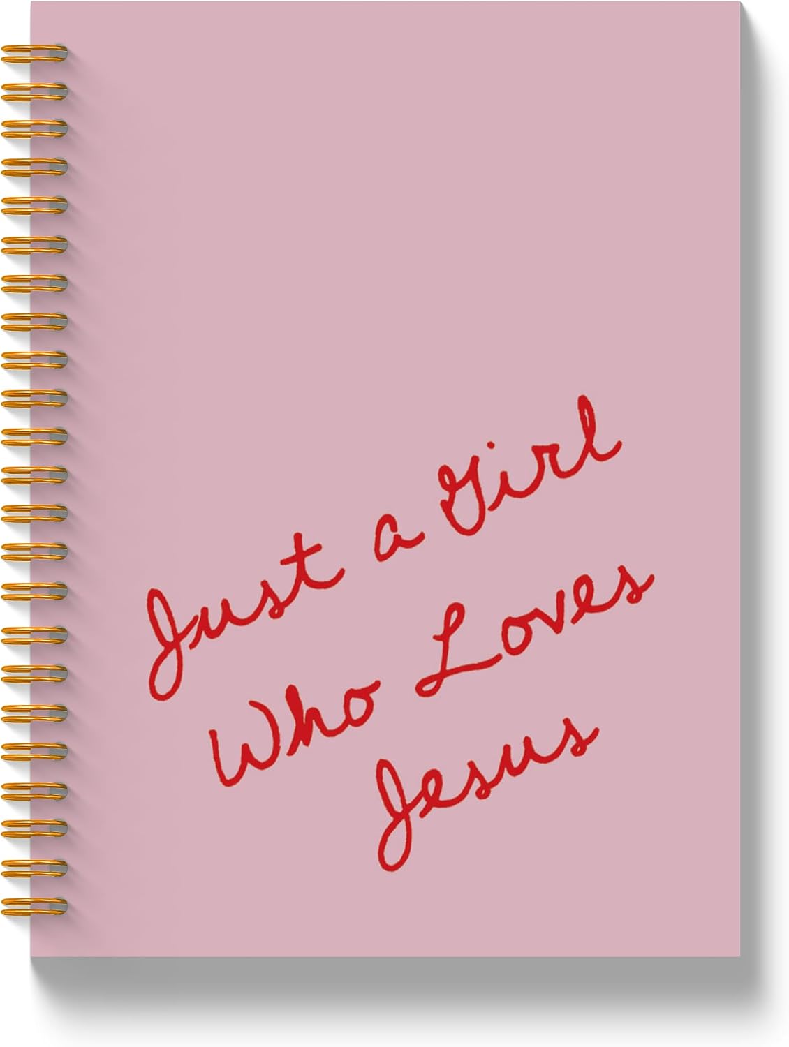 Pink Christian Gifts for Girls Spiral Notebook 5.5x8.3in