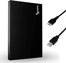 SUHSAI Portable External Hard Drive 320GB HDD Backup 2.5" External Hard Drive USB 3.0 Data Storage, Compatible for Laptop, PC, Mac, Window, Game Console - Black