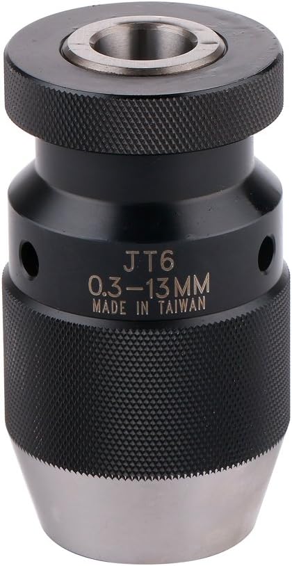 Heavy Duty Drill Chuck Ultra Precision 1/64"-1/2" Keyless JT6 Taper Drill Chuck