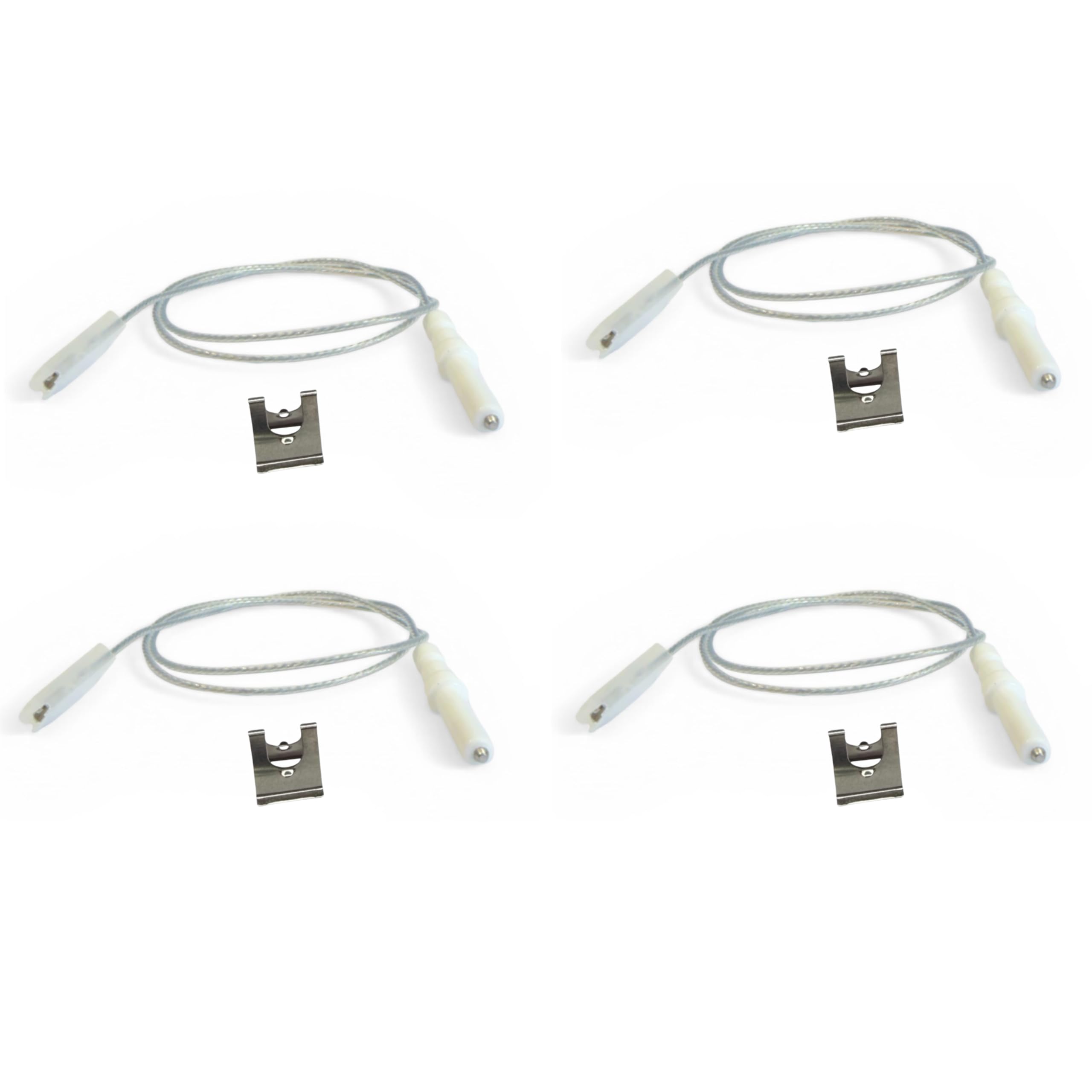 Universal Gas Hob Ignition Spark Plug 4 Pieces - Ignition Electrode Cooker Compatible with Ariston Indesit Nardi - Replacement Gas Cooker