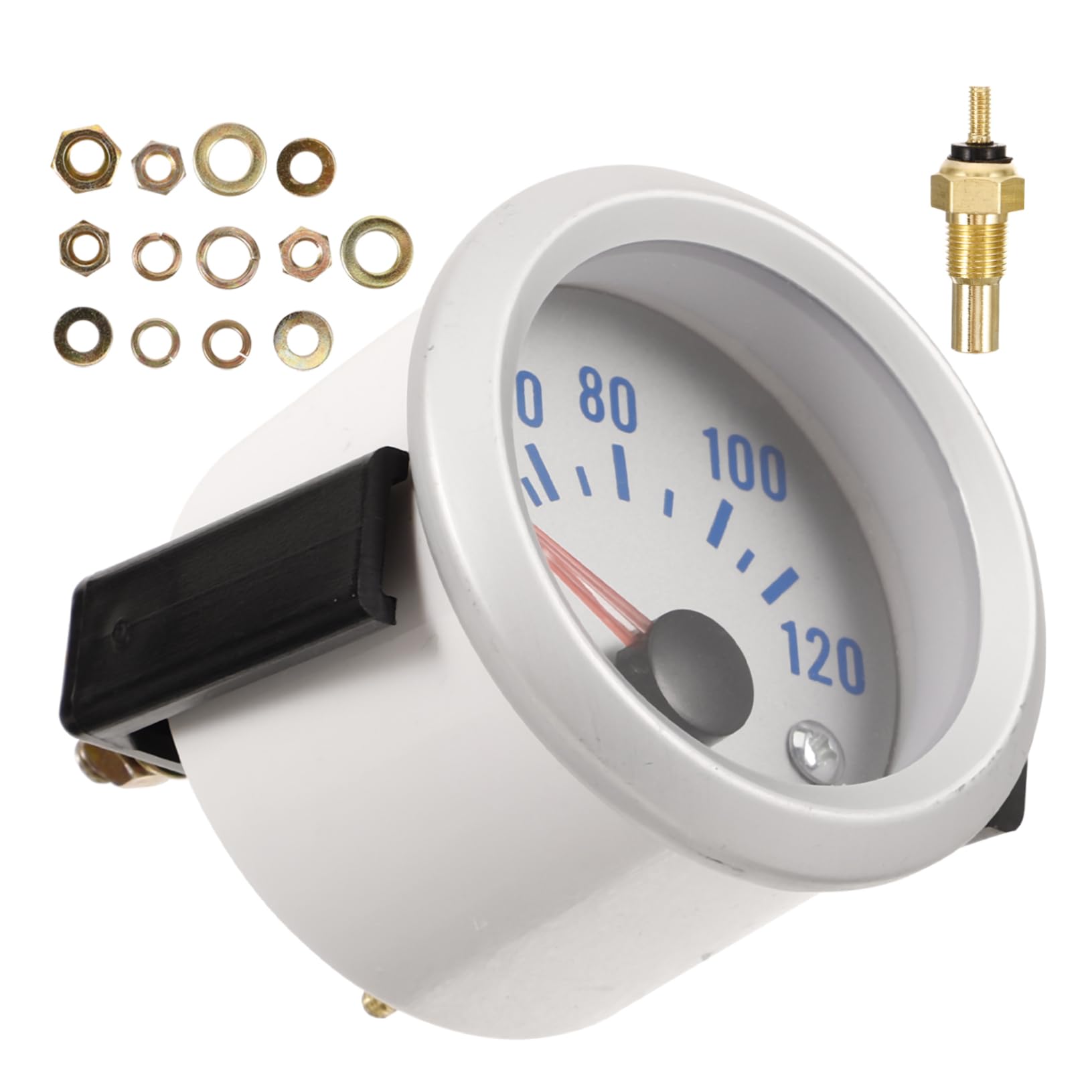 ULTECHNOVO 3pezzi Misuratore Di Temperatura Meccanico Per Auto Indicatori Di Temperatura Con Design Elegante e Resistente Compatibile Con Modifiche Automotive e Uso Misurazione Accurata Per