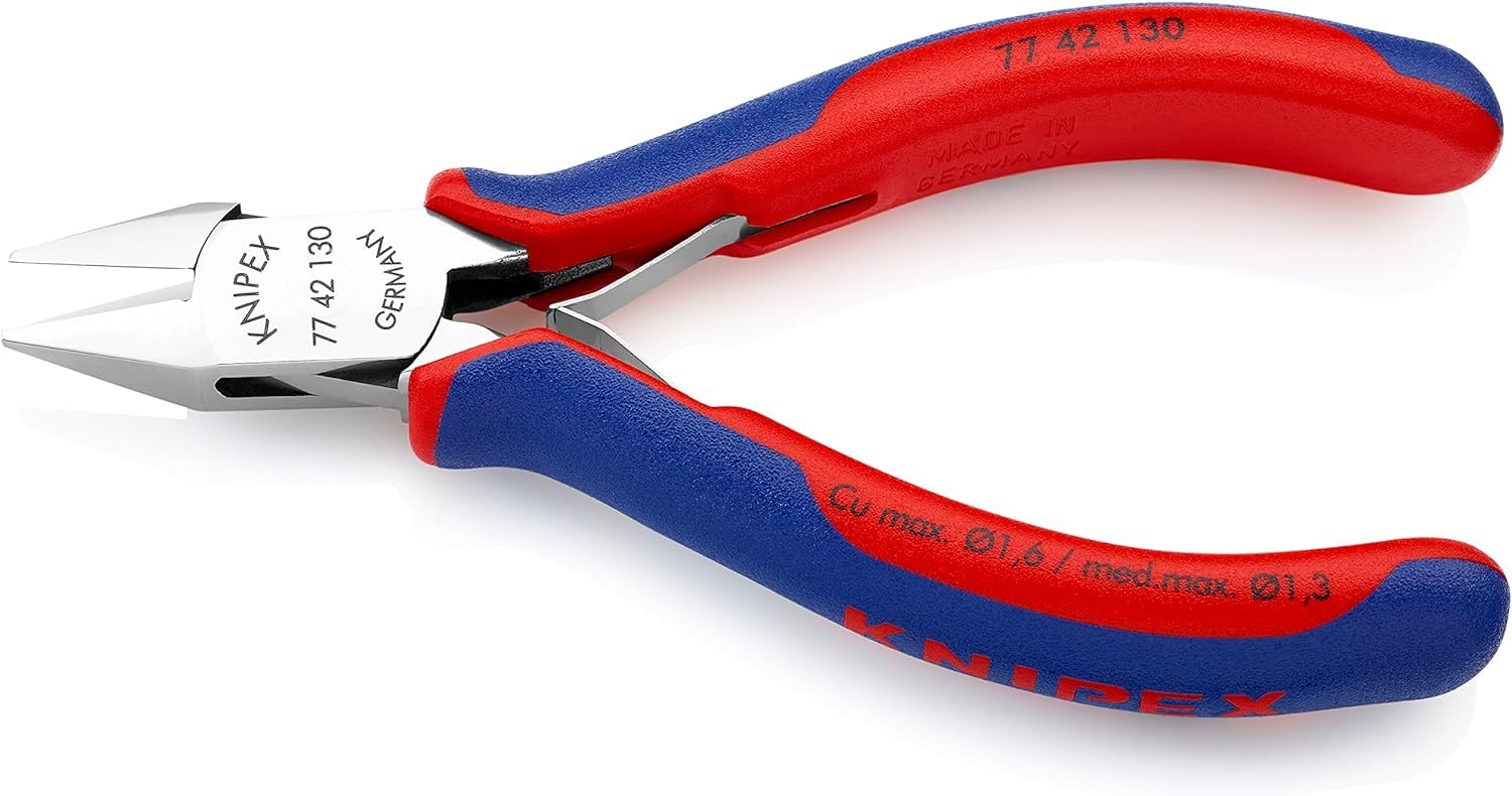 Knipex Elektronica-zijsnijtang met meer-componentengrepen 115 mm
