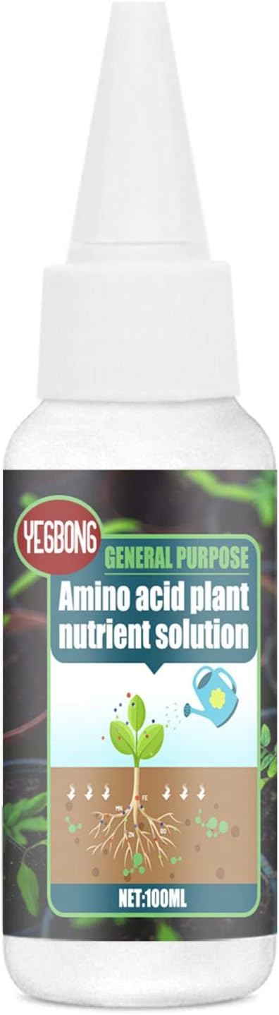 100ML Amino Acid Plant Nutrient Solution, Highly Concentrated Universal plant nutrients Fertilizer for Indoor Plants & Outdoor Gardens, Super Thrive Solution