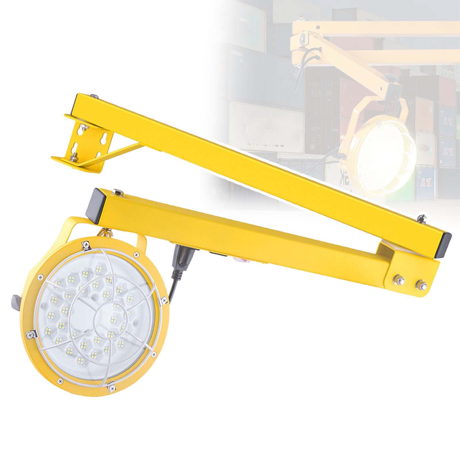 Wall Mounting Adjustable Loading Dock Lamp with 360° Rotatable Head 50W