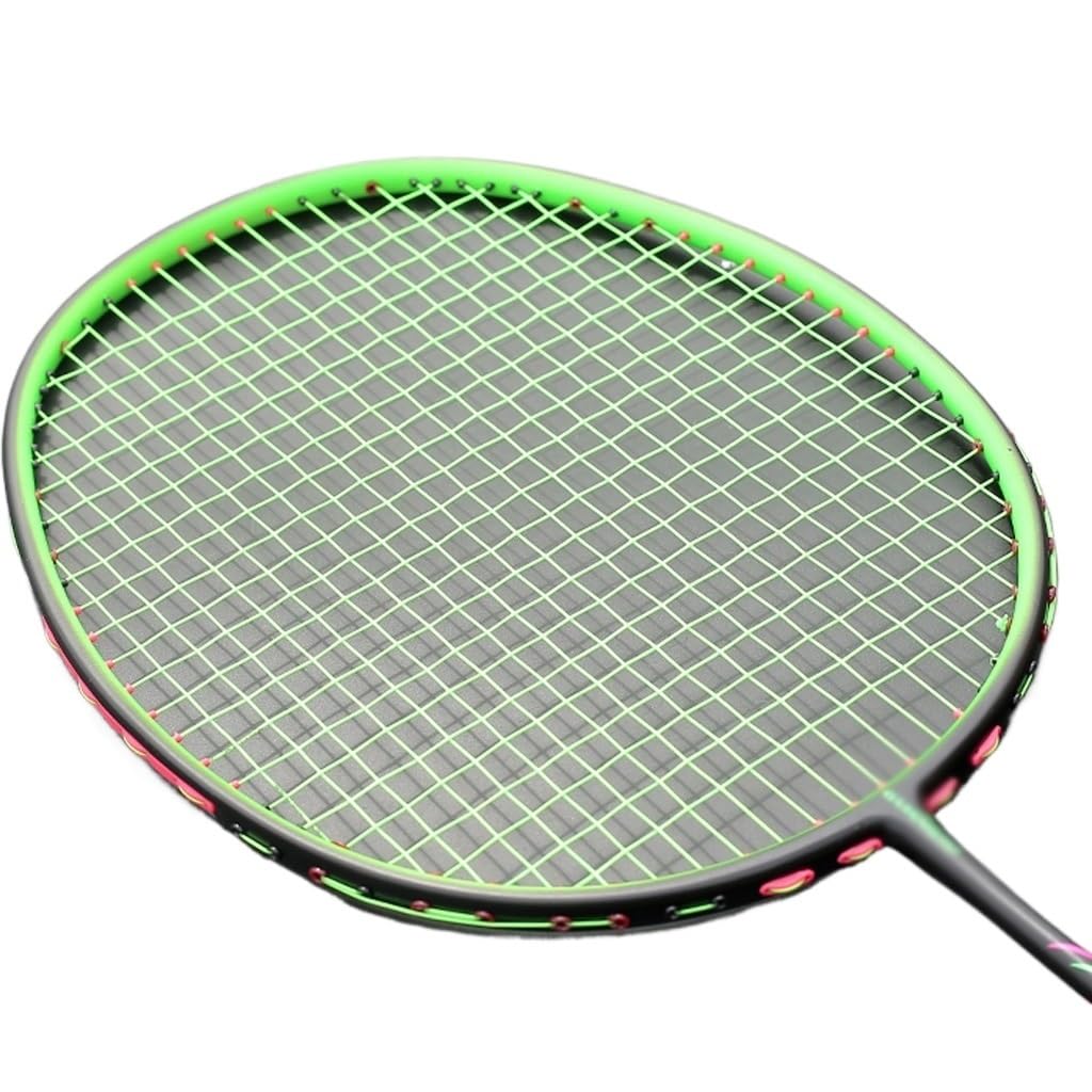 Carbon Fiber Badminton Racket Strung Ultralight Training Rackets Professional Racquet With Bags For Adult