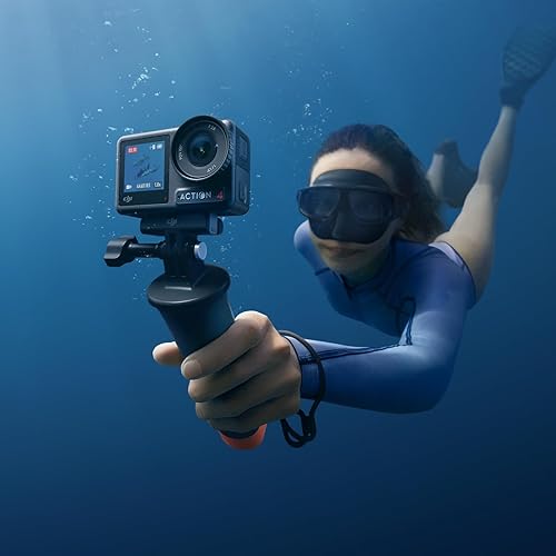 Miniatura 7 de DJI Osmo Action 4 - Combo de buceo - Cámara de acción impermeable, video submarino, mango flotante y funda impermeable de 196.9 ft, 10 bits y D-Log