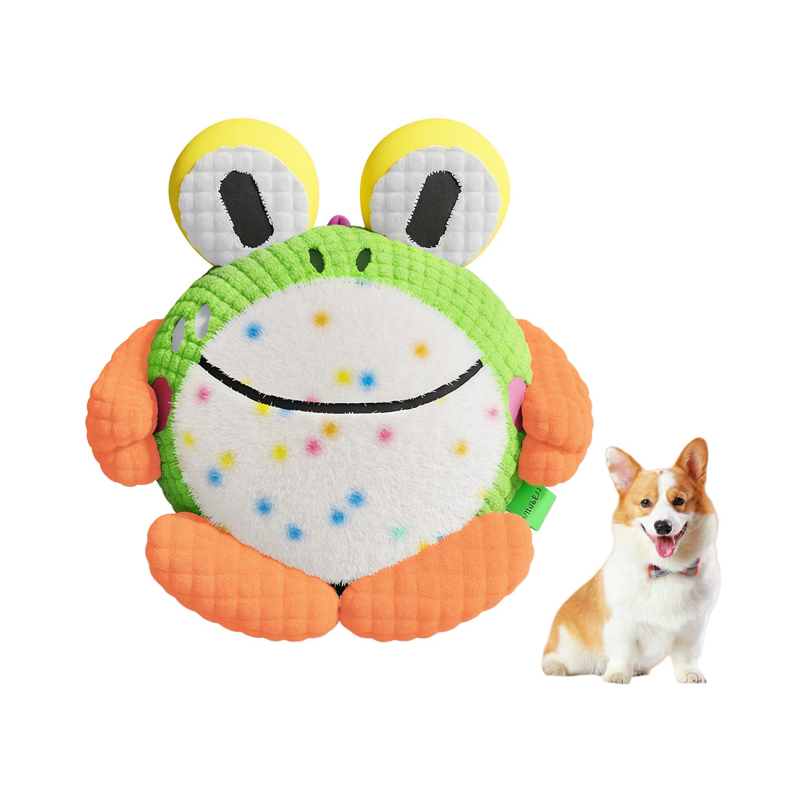 Peluche vibrante pour chiens rechargeable qui bouge seule avec effets sonores