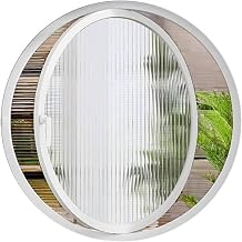 Generico D ner Havaland rma Penceresi, Al minyum Ala ml  D ner Yuvarlak Loblo - 80 cm, Temperli Cam ve Metal Sapl    Mekan Dekoratif Havaland rma, Gizlilik  in M kemmel