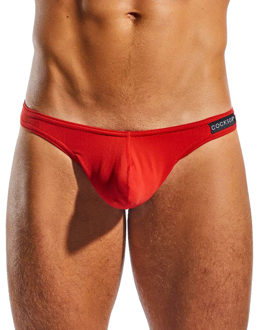 Cocksox Mens Underwear CX05 Original Pouch Thong (Red/M)