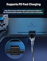 Vista 6 de NexiGo Gripcon, Enhanced SwitchSwitch OLED Controller for Handheld Mode, Ergonomic Controller for Nintendo Switch OLED with 6-Axis Gyro, Mapping