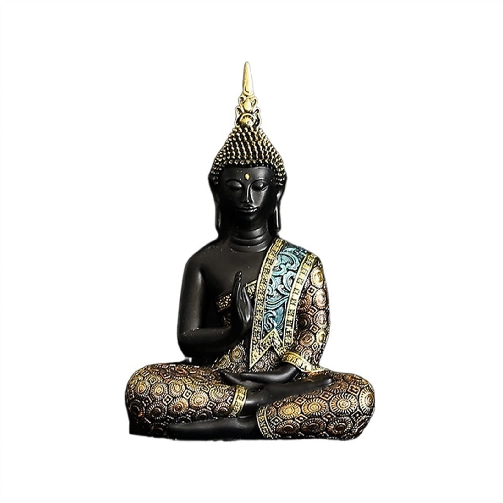 Figuras Decorativas Tailandia Buda Buda Escultura Budismo hindú Fengshui estatuilla meditación decoración del hogar Decoracion hogar(10cm)