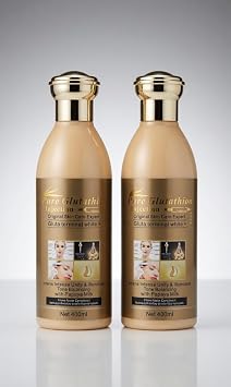 Pure Glutathion Injection Gluta Terminal White+ Tone Balancing Lotion with Papaya Milk, 400ml