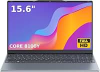 Laptop de 15,6 polegadas Win 11, Core-M3 8100Y, até 3,4 GHz, 4 GB RAM So-Dimm, até 16 GB, SSD de 128 GB, Expansão até 2 TB, FHD IPS de 15,6 polegadas 1920 x 1080, 2MP, computador para estudantes