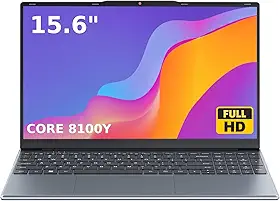 Laptop de 15,6 polegadas Win 11, Core-M3 8100Y, até 3,4 GHz, 4 GB RAM So-Dimm, até 16 GB, SSD de 128 GB, Expansão até 2 TB, FHD IPS de 15,6 polegadas 1920 x 1080, 2MP, computador para estudantes