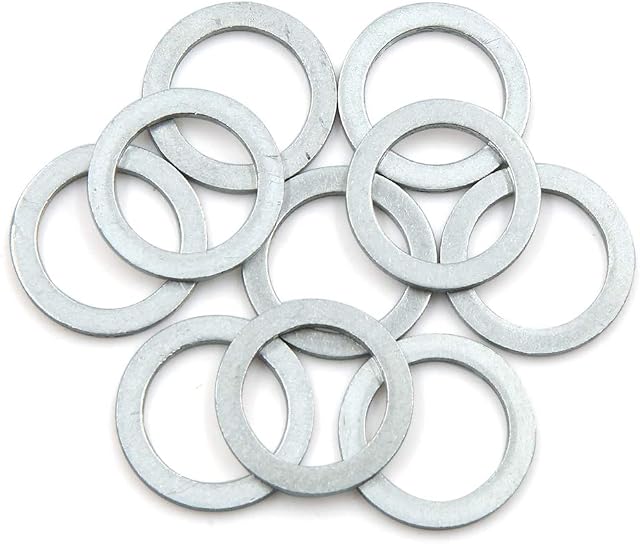 X AUTOHAUX 10pcs Engine Oil Crush Washers Drain Plug Gaskets for Car