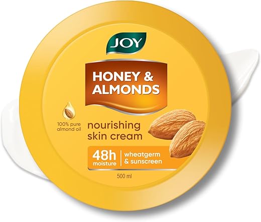 Joy Honey &amp; Almonds Deep Nourishing Moisturizer for Dry Skin | Skin Cream for Face, Hands &amp; Body | Contains Natural Sunscr