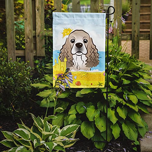 Cocker Spaniel Drapeau de Jardin Summer Beach Caroline's Treasures BB2084GF Petit Format