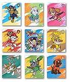 PrintVibee® - PawPatrol Poster for Bedroom, Set of 9 UNFRAMED 8x10 inches, Posters for boys room, PawPatrol wall art, Watercolor Wall Decor Art for Boys Room Kids Bathroom Girls Bedroom Toddlers