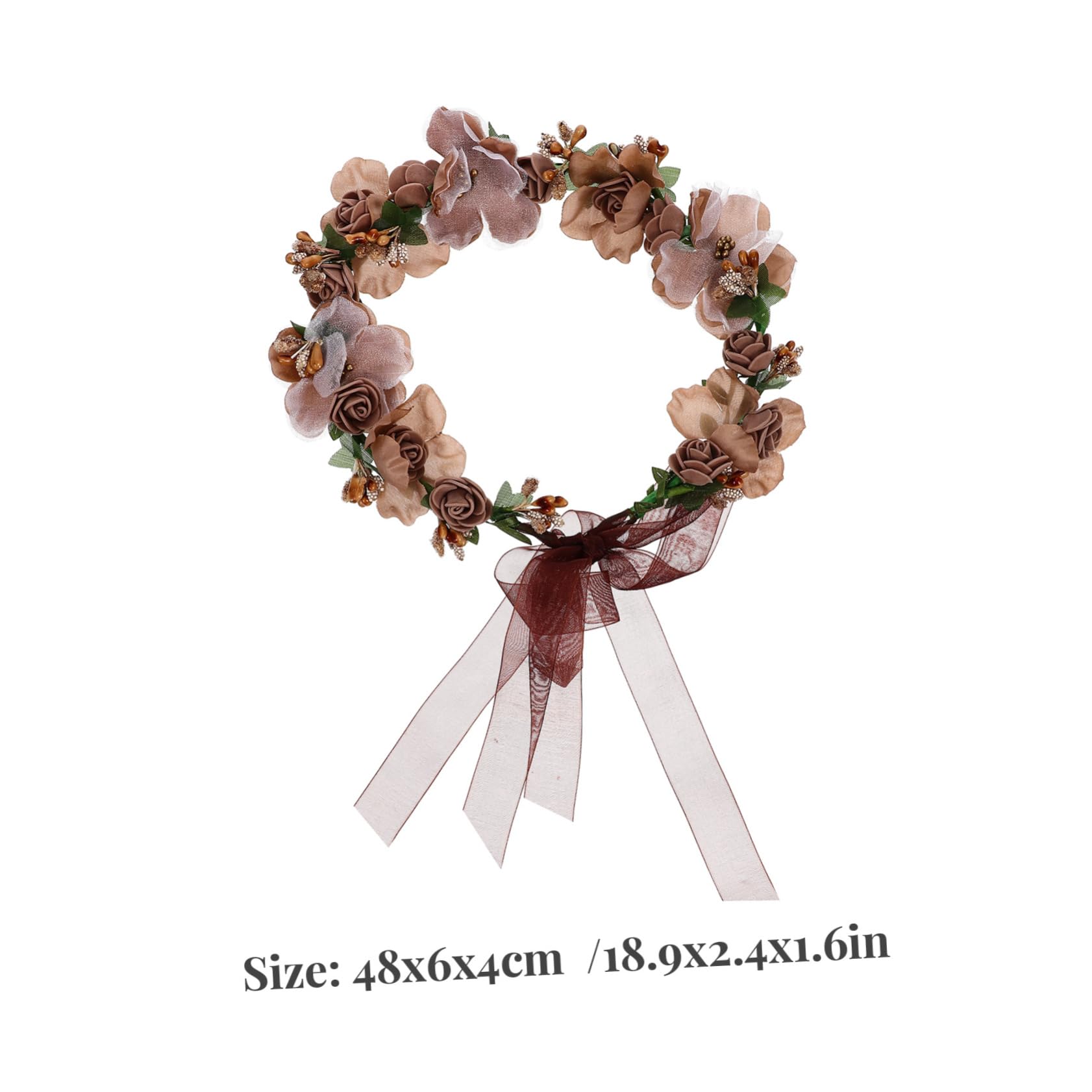 Beaupretty 5piezas Diadema Floral Para Novia Tocado De Boda Accesorio Elegante Para Ceremonias Para Fotografía y Eventos Especiales