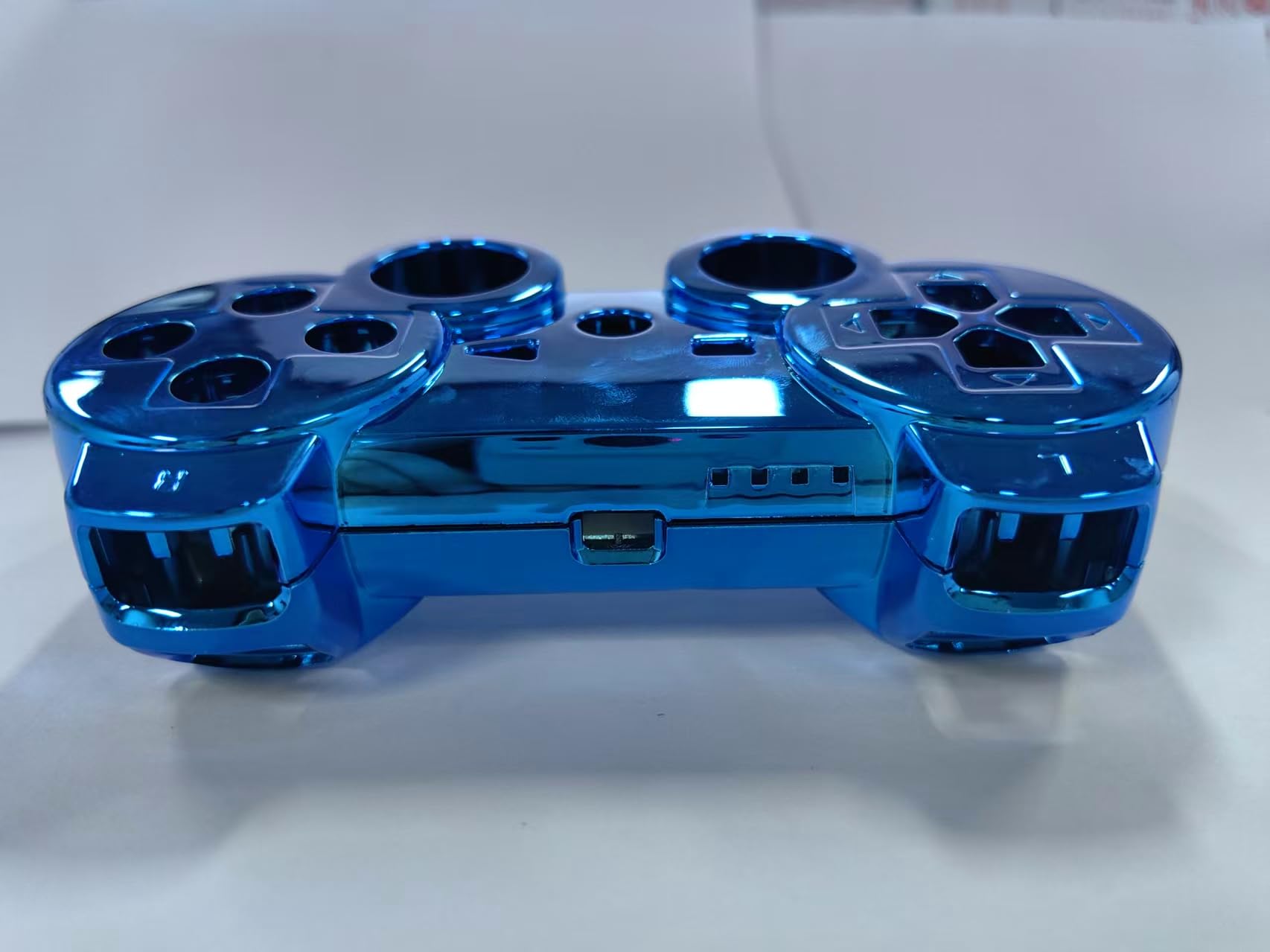 OSTENT Kit de carcasa de carcasa de controlador completo compatible con el kit de control Bluetooth Sony PS3 - Color azul