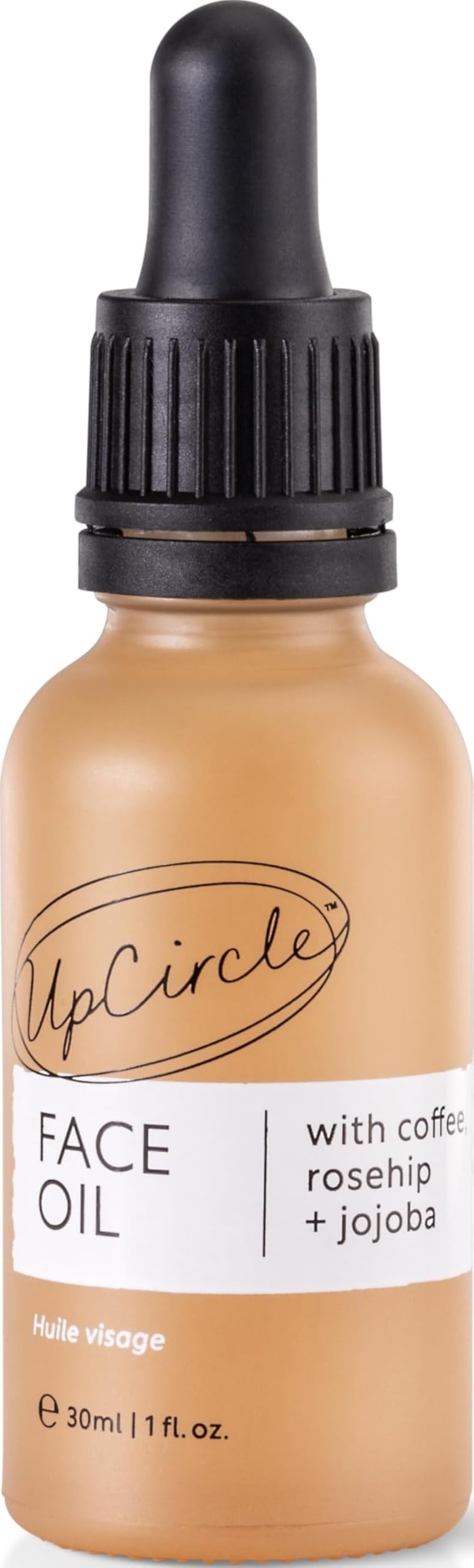 UpCircle Organic Face Oil With Coffee, Rosehip + Jojoba 30ml - Natural Hydrating Facial Oil - Vitamin C, Rosehip Oil Fades Dark Spots + Sea Buckthorn Keeps Skin Supple - Vegan + Cruelty-Free