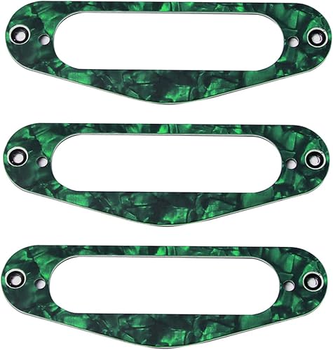 Miniatura 9 de VICASKY 3 unids Gb405f Guitarra Pickup Frame Anillo de montaje Verde Humbucker Anillos para Guitarras Single Coil Pickup Accesorio