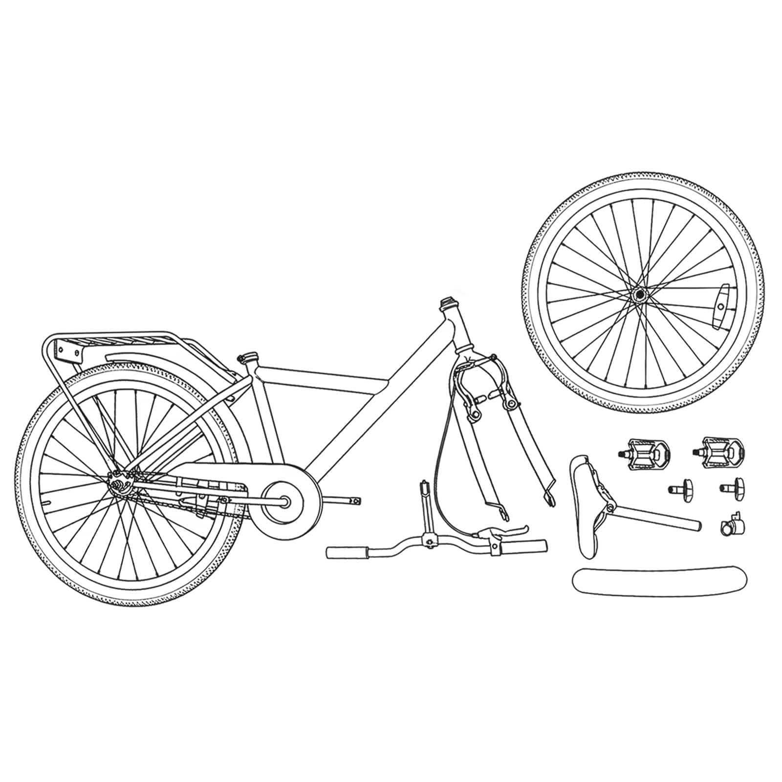 vidaXL Bicicletta per Bambini 24 Pollici per 8-12 anni Verde, Manubri regolabili, bici classica per ragazzi, telaio in acciaio, divertente e sicura per giovani ciclisti