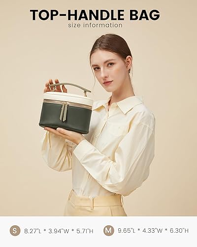 Miniatura 6 de LOVEVOOK - Bolso bandolera para mujer, con asa superior y pequeño bolso de hombro de cuero PU, bolso de mano con solapa para damas