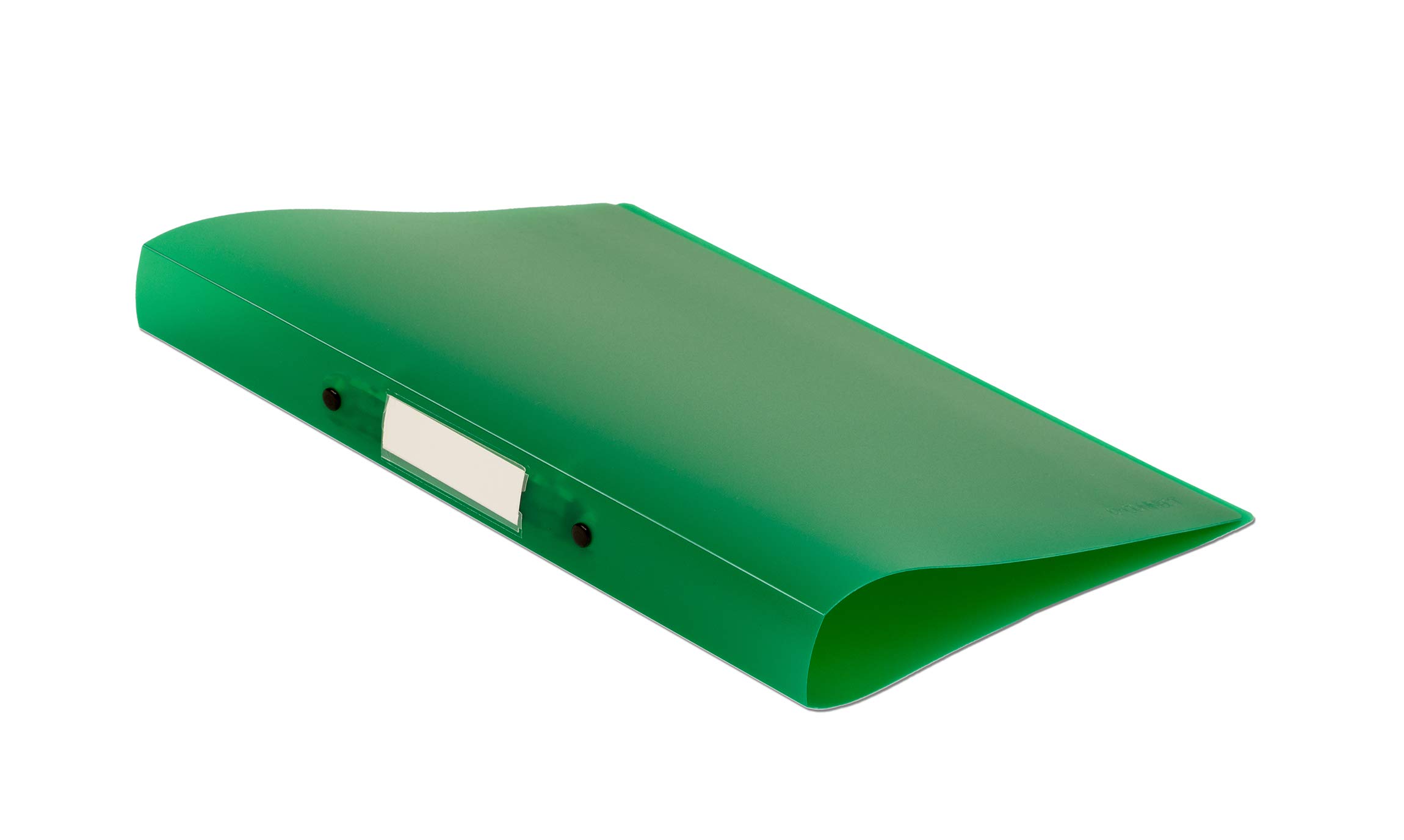 Q-Connect KF02484 2 Ring Binder A4 Green Frosted 25mm Spine Label