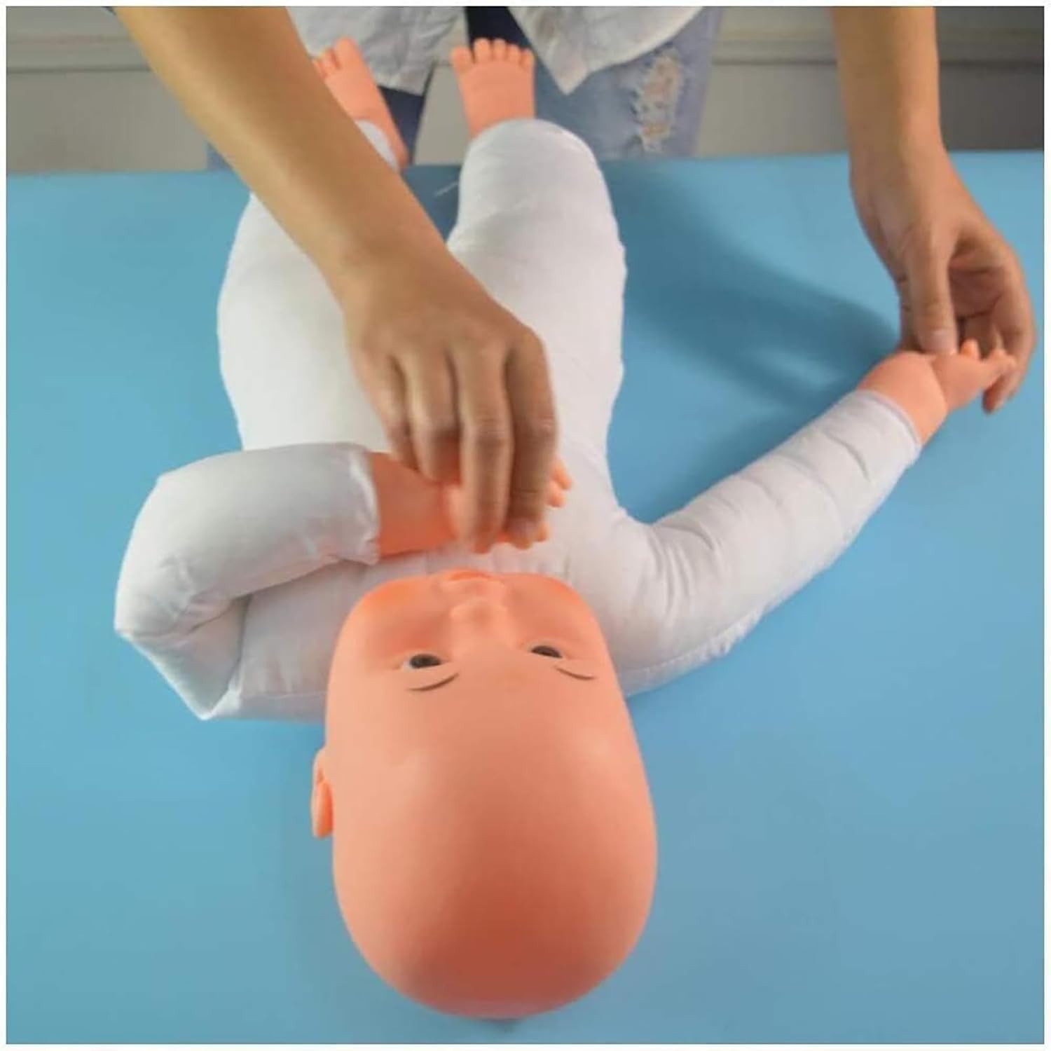 Manichino neonato 20 pollici 60 cm bambola tattile esercizi passivi modello didattico reborn realistica figura intera esposizione pannolini