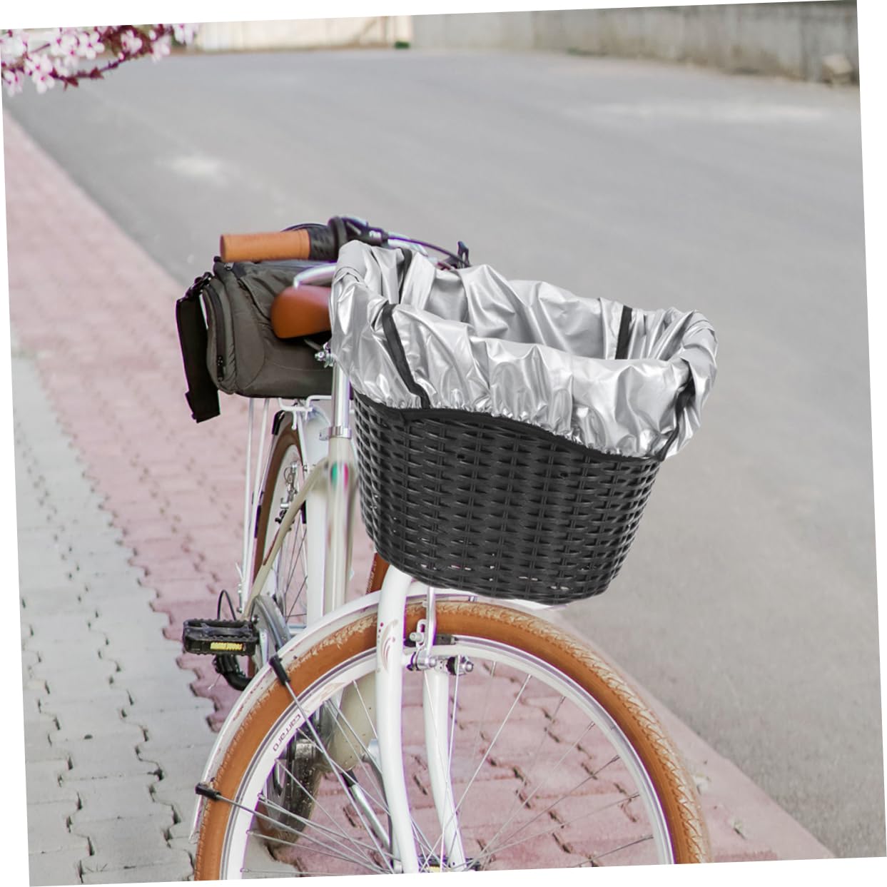 BESPORTBLE Korb Regenschutz Korb Hinten Auto Pro Fahrrad Hinten Korb Telefonhalter Für Packtaschen Fahrrad Licht Fahrräder Haustierkäfig Fahrradkorb Fahrrad Getränkehalter Fahrradständer