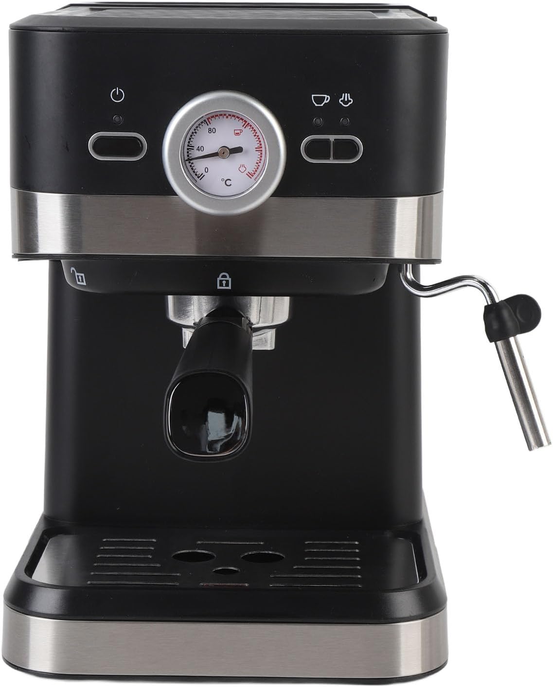 Cafetera de Espresso 20 Bar, 1.5L con Espumador de Leche y Precalentamiento Rápido