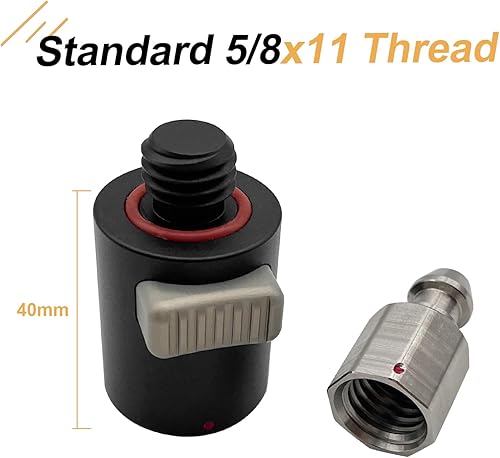 Miniatura 6 de Adaptadores GPS de liberación rápida compatibles con el tipo suizo Trimble Topcon Sokkia Quick Release Connect Adaptador de montaje para GPS GNSS