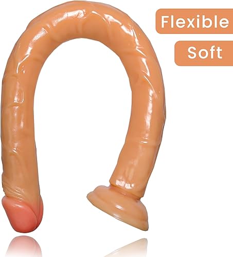 Miniatura 4 de Consoladores sexuales realistas de 19.29 pulgadas, flexibles, ultra suaves, realistas, juguetes sexuales anales para mujeres y hombres, consolador