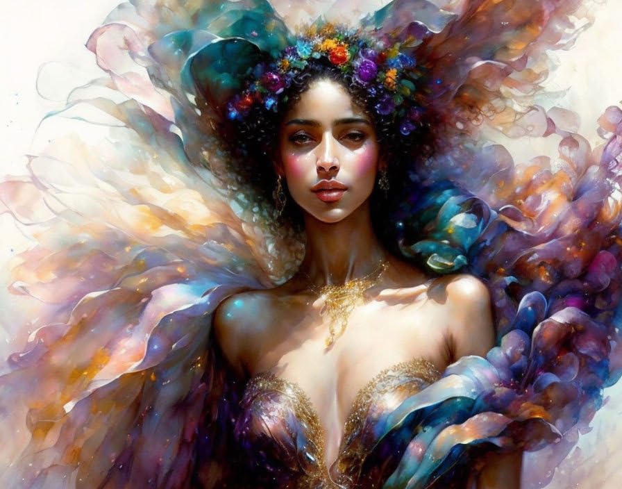 Poster femme parfaite court SERENDIPITP toile 58x90 cm