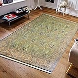  Trend Living 4 U GmbH Handgearbeitet Designer rutschfeste Teppich Wohnzimmer Kinderzimmer oder Flure 246x337 cm blau